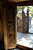 Myanmar - Mandalay, Shwenandaw Kyaung (the Golden Palace) a wonderful example of the Burmese unique teak architecture and wood-carving art. 